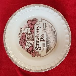 Strawberry Pie Ceramic Plate